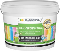 Лак тонированный акриловый Лакра бесцветный глянцевый (10кг)
