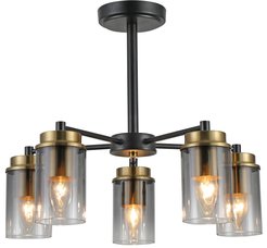 Люстра Milizia 3485-5 BK+CU, 5xE14/40W (46х46х39)