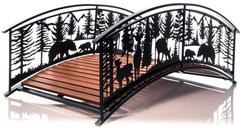 Мостик декоративный для сада Лес 193х108х78см