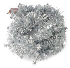 Мишура 6 слоёв 9-11х200см матовое серебро SYMTB-1622226