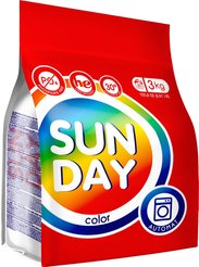 Порошок стиральный д/машины автомат Sunday д/цветного белья 3кг