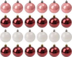 Набор шаров 24шт 6см мультиколор, глянец/матовый/перламутр, SYQA-0124090