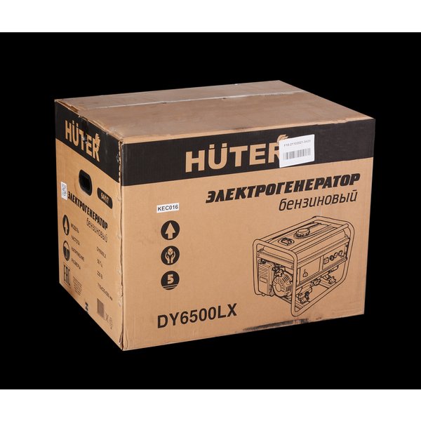 Генератор бензиновый Huter DY6500LХ 5000/6500Вт, 220В, ручной+электростартер