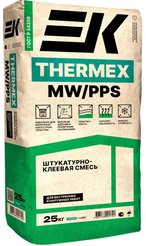 Клей для минераловатных плит и пенополистирола EK Thermex 25кг