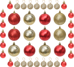 Набор шаров 40шт 3-6см золото+красный SYQH-0125344