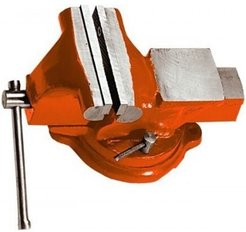 Тиски слесарные поворотные, с наковальней Sparta 150мм