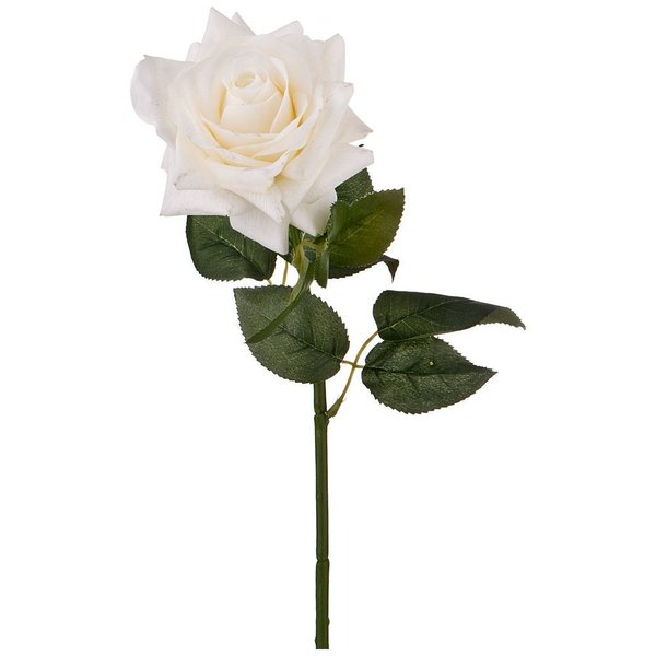 Роза декоративная 70см белая
