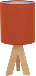 Светильник настольный ARTSTYLE HT-723O E27 оранжевый, дерево/ткань 