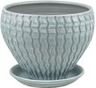 Горшок керамический Мане серый классик d24см h19.5см 6L