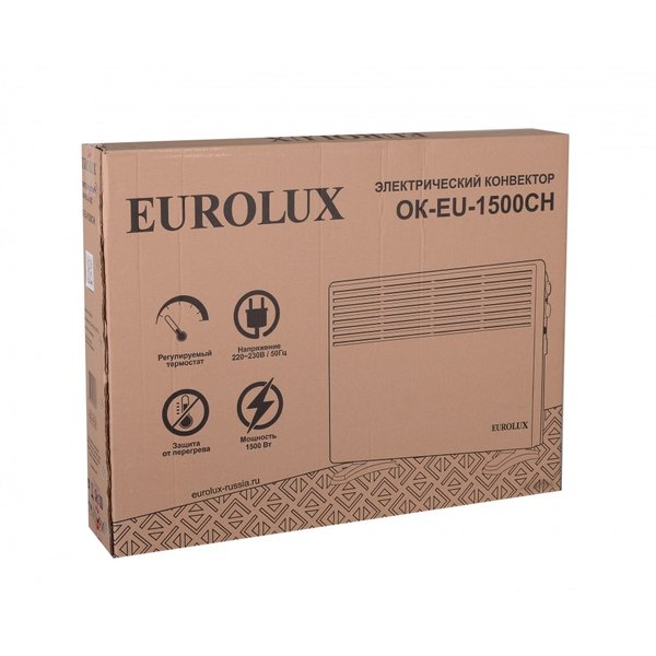 Конвектор электрический Eurolux ОК-EU-1500CH 1500Вт 