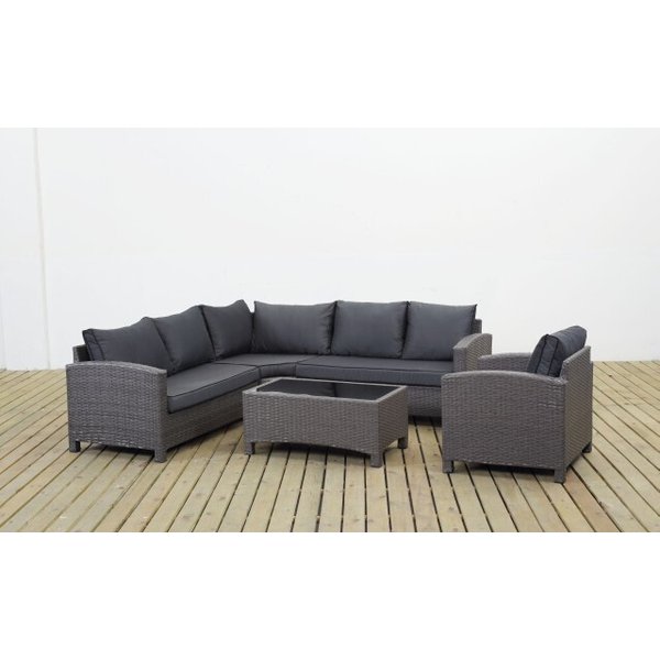 Набор мебели 5 предметов F5701 (угловой диван,стол,кресло)