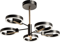 Люстра Драйв 2х50W LED металл, акрил, черный/золото