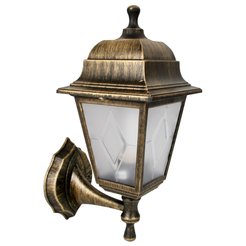Светильник cадово-парковый настенный четырехгранный Camelion PP4201/02 C64 НБУ 04-60-001 У1 Леда черн.+бронза