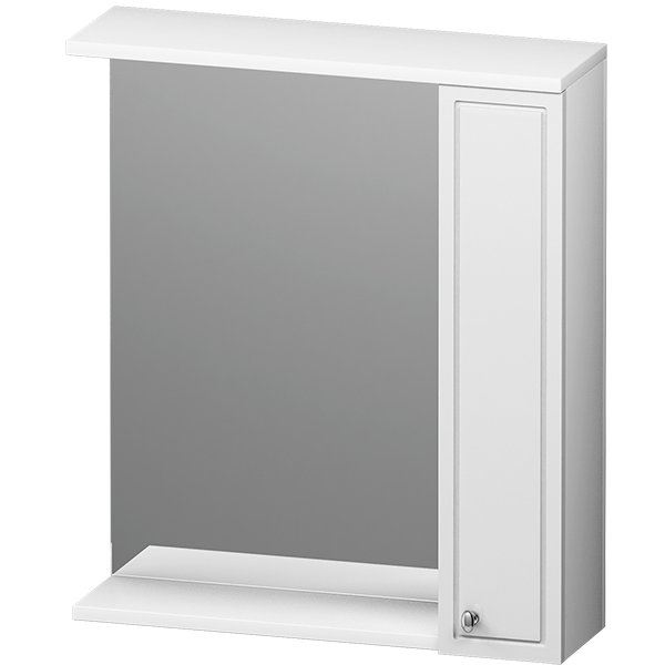 Зеркало-шкаф Palace One правый 65см, с подсветкой, белый глянец,M41MPR0651WG