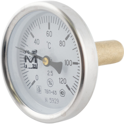 Термометр бимет.120°C L=60(50)