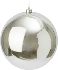 Шар 25см серебро, глянец SYQA-0124230-S