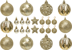 Набор шаров 19шт 3-6см золото SYQH-0125340