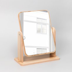 Зеркало настольное косметическое 157х205/205х250х100 бежевый