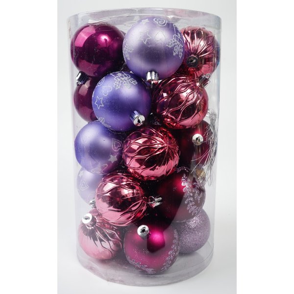 Набор шаров 25шт 6см фиолетовый SYQB-0121278
