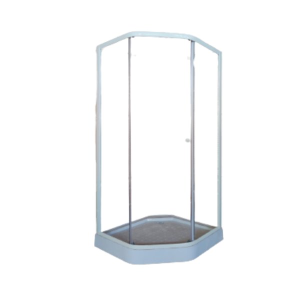 Ограждения душевое Parly ZEP91 (90х90х197) прозрачное стекло,низкий поддон 12см