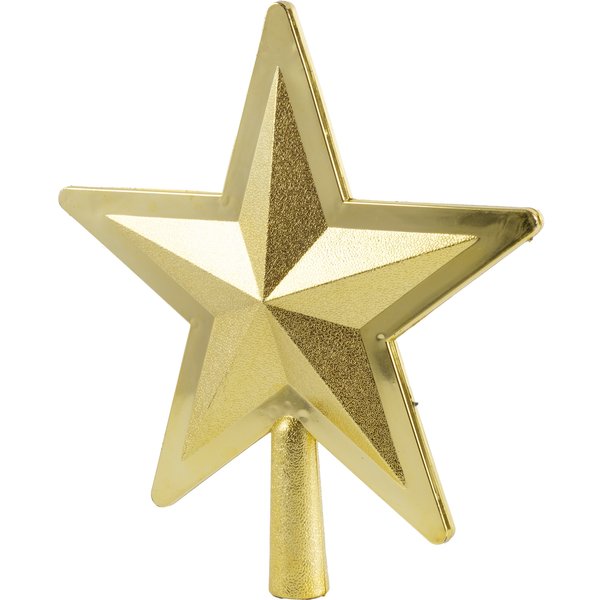 Верхушка елочная Звезда 20х21см, золото, SYSDX-3323005