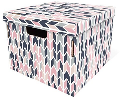 Коробка д/хранения РутаУпак Мозаика 32х32х25см с крышкой, картон