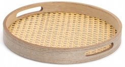 Поднос круглый Domenik Rattan 30см мдф