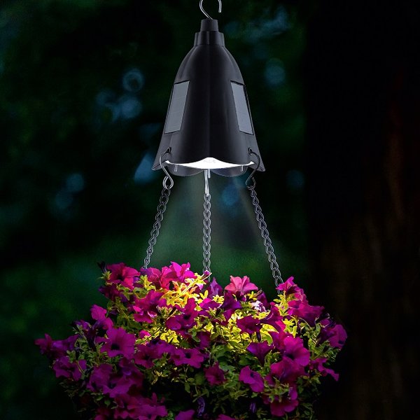 Светильник садовый ЭРА для подсветки кашпо подвесной на солнечной батарее ERASF024-30