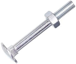 Болт мебельный DIN603 6х60мм оцинкованный с гайкой 6шт