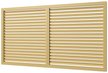 Решетка вентиляционная,профиль ПВХ,600х1500,слоновая кость