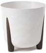 Кашпо на ножках Frida ECO wood d34см h32см V19,4л белый
