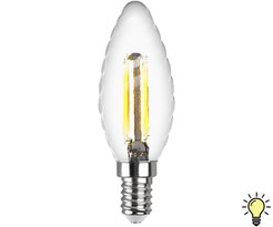 Лампа светодиодная REV FILAMENT 7Вт Е14 свеча витая 2700К свет теплый