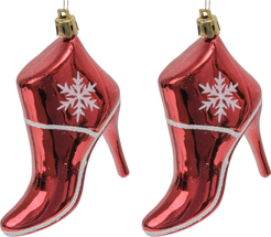 Набор украшений Ботильоны 2шт 9см, винный, SYQD1-0125067