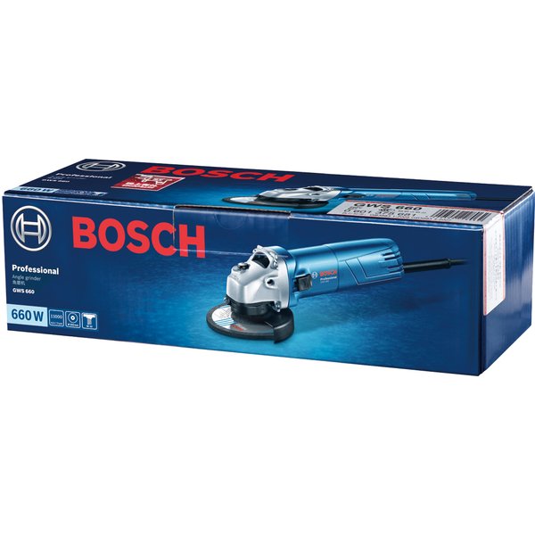 Машина углошлифовальная Bosch GWS 660 Professional 670Вт, 125мм