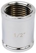 Муфта латунная V&G хромированная 1/2"