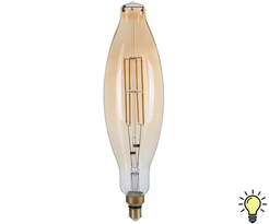 Лампа светодиодная HIPER VINTAGE FILAMENT BT120 8Вт Е27 декоративная 2200К свет теплый