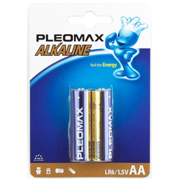 Батарейка алкалиновая Pleomax АА/LR6-2BL 2шт