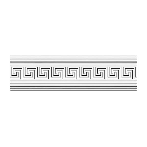 Плинтус потолочный 80х12х2000мм Glanzepol GPM-2 белый орнамент полистирол