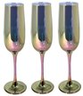 Набор бокалов д/шампанского Glasstar Ametrin 175мл 3шт золотистый, стекло