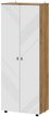 Шкаф распашной Байкал 80х210,6х46,4см ЛДСП дуб золотой/белый
