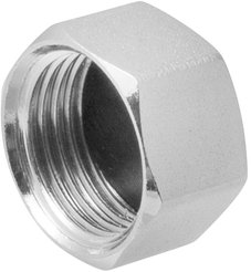 Заглушка латунная с внутренней резьбой 1/2"