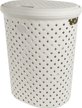 Корзина д/белья Plast Team Rattan/Рогожка 42л 41,5х33х51см ПП