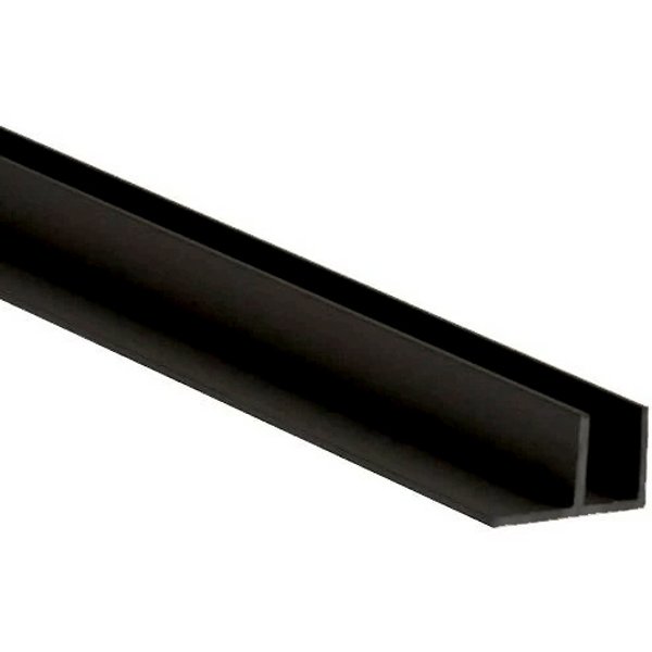 Профиль угловой для стеновых панелей 4мм (5мм) мат. черный, арт.1020, L600мм