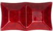 Менажница Lefard Новогодний калейдоскоп 20х11х3см 2секции красный, стекло
