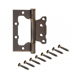 Петля без врезки Apecs 100х75х2,5-B2-Steel-AB античная бронза