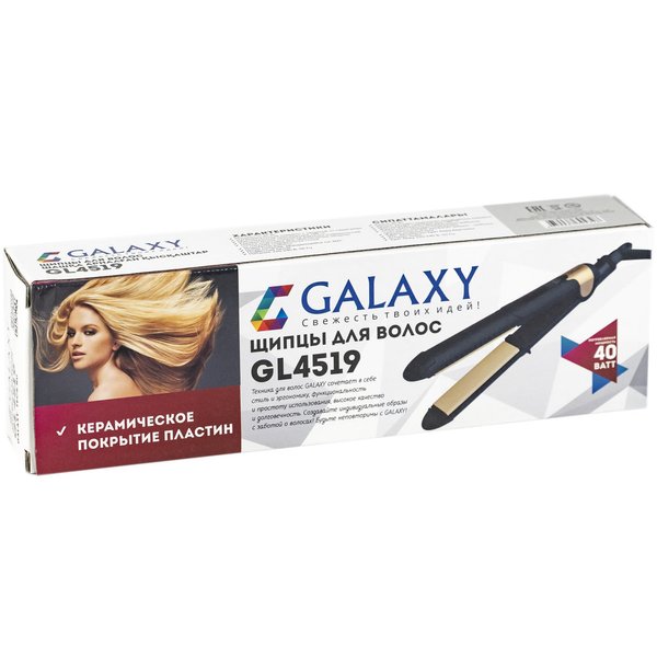 Щипцы для волос Galaxy GL 4519 40Вт