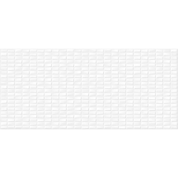 Плитка настенная Pudra 20х44см белый кирпич рельеф 1,05м²/уп (PDG054D)