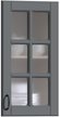 Фасад витрина Регина24 39,6х71,3х1,6см ФВ-40 Серый матовый