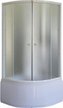 Уголок душевой Parly ZE90 (90х90х195) матовое стекло,высокий поддон