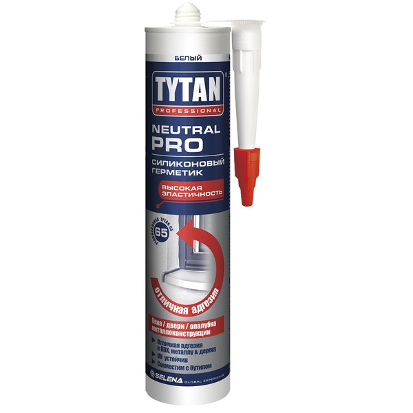 Герметик силиконовый нейтральный TYTAN Professional Neutral PRO белый (280мл)